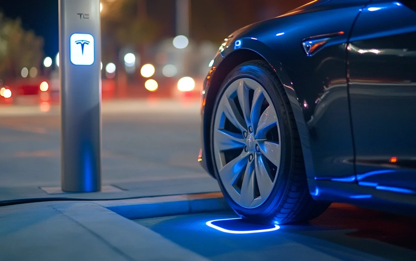 Tesla працює над бездротовою зарядкою для електромобілів