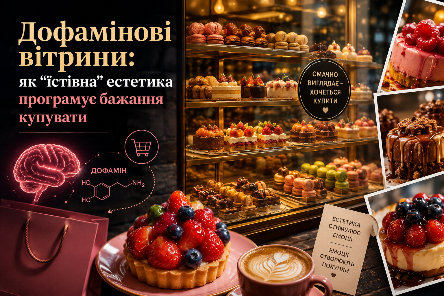 Дофамінові вітрини: “їстівна” естетика програмує бажання купувати